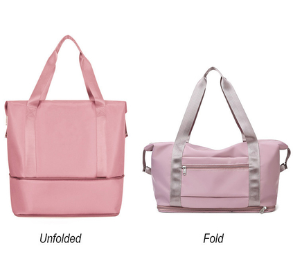comprare Borsa da viaggio per sportivi in poliestere 210D donna impermeabile 10.63x21.65x7.09