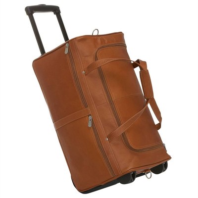 comprare 24 pollici di cuoio autentico, porta-carro, viaggio, notte, fine settimana, borsa di cuoio, maniglia del carrello telescopico online manufacture