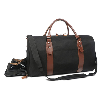 comprare 21x5.1x12 pollici borsa da viaggio, borsa da notte nera durabile perfetto per il fine settimana online manufacture