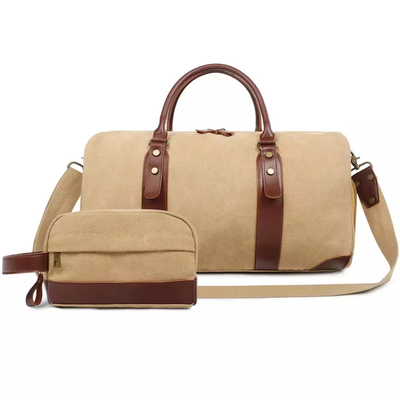 comprare Borsa da viaggio da uomo in pelle di tela aggiornata con articoli igienici online manufacture