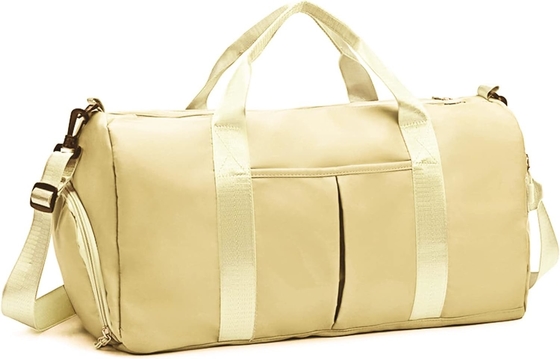 comprare Yoga Gym Sport Outdoor Weekend Overnight Borsa da viaggio Giallo chiaro Colore Grande online manufacture