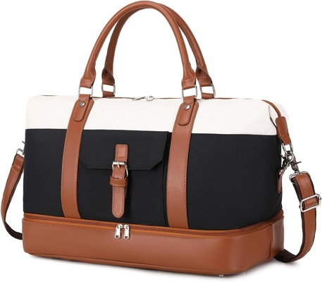 comprare Cavas Weekend Carry on Duffel Travel Bag con scarpe di pelle Compartimento per uomini online manufacture
