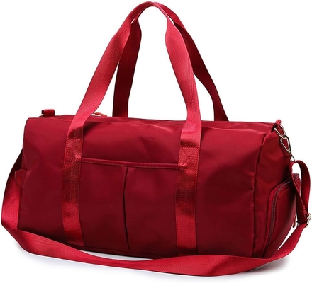 comprare Red Large Sports Gym Weekend Training Swim Yoga Sacchetto da viaggio con tasca bagnata e vano scarpe online manufacture
