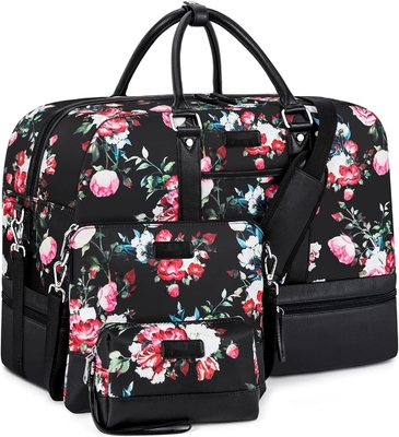 comprare Big Duffel Canvas Overnight Weekend Bag Carry On Tote Bag con vano per scarpe online manufacture