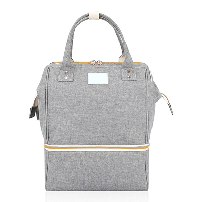 comprare Borsa da pannolino Zaino grande impermeabile Borse da viaggio per bambini Grigio classico Crossbody 10X7X13