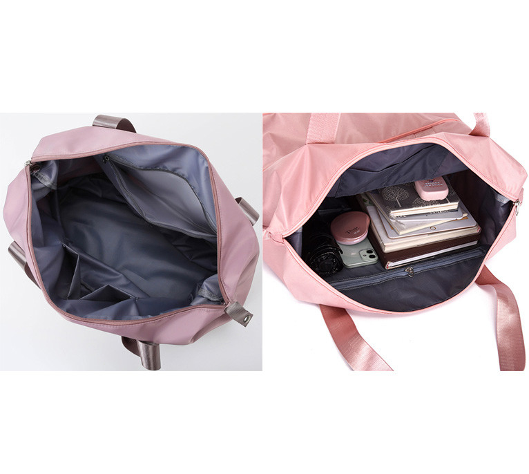 Borsa da viaggio per sportivi in poliestere 210D donna impermeabile 10.63x21.65x7.09
