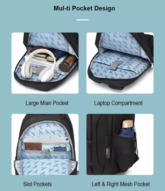 Zaino portatile a prova d'acqua per 1 settimana 3 giorni 5 giorni 34x19x48cm