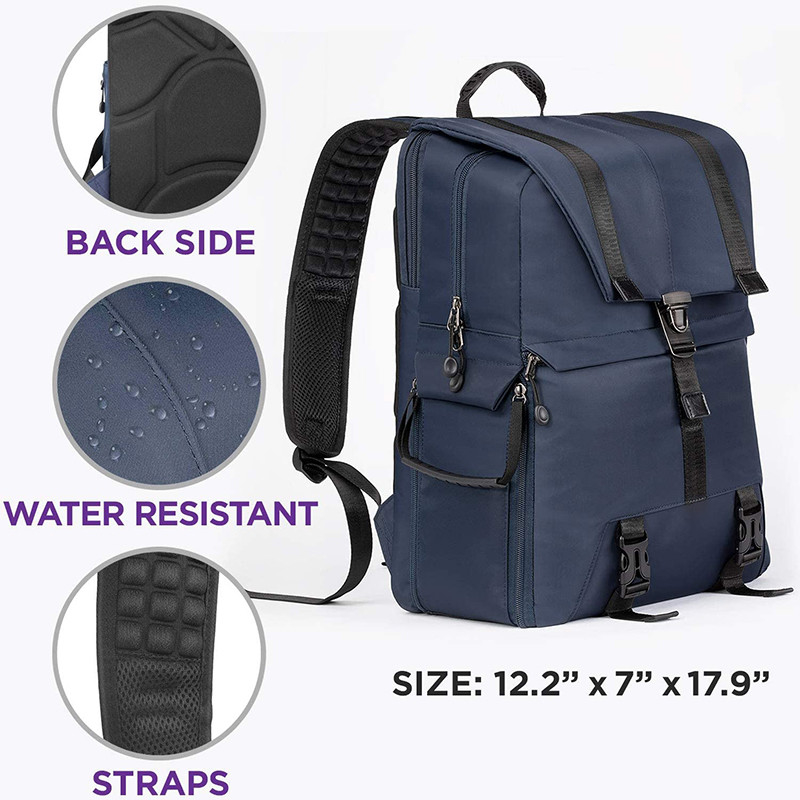 Ricetta pesante resistente all'acqua Laptop grande e fotocamera DSLR Ricetta da viaggio personalizzata con porta treppiede