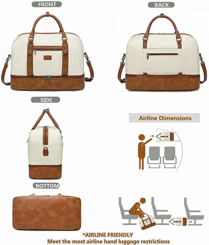 Stiliose borse da viaggio con vano per laptop Servizi igienici 19 pollici 19.7x9.8x14.6