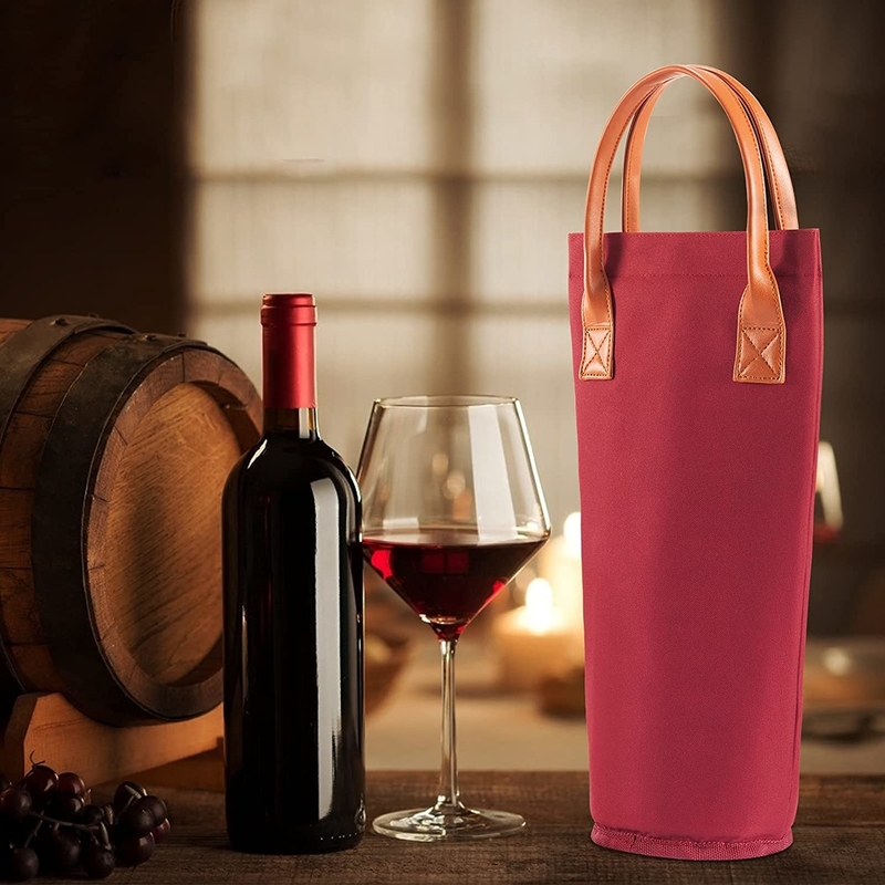 Borsa rotonda, portatile, isolante, frigorifero, per bambini, bottiglie di vino, borsa di ghiaccio, piccola, 4x14