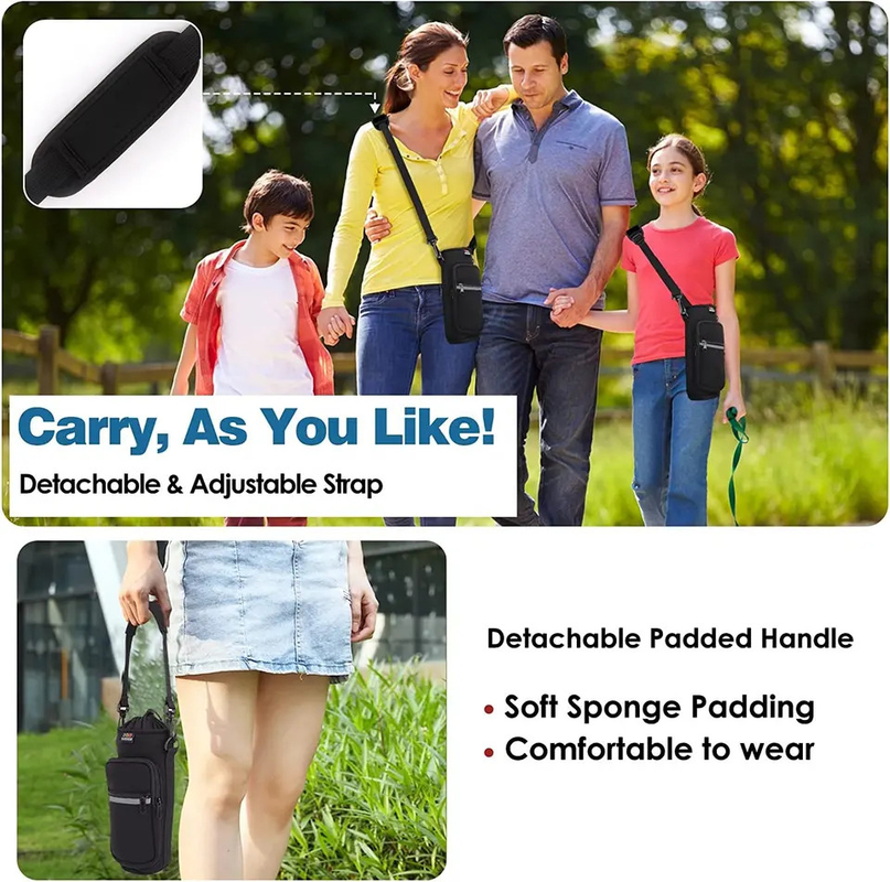 3.3 X 10.6 pollici impermeabile Neoprene portabottiglie di acqua Viaggio Isolato termico portatile