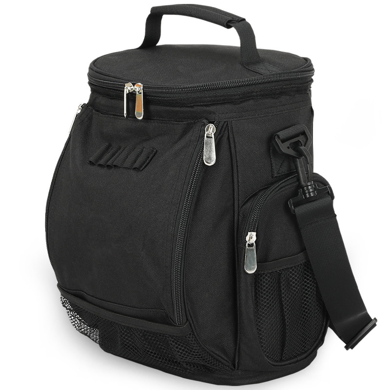 Negro Large Capacity Unisex 10 Can Isolated Golf Custom Travel Cooler Bag con cintura a spalla