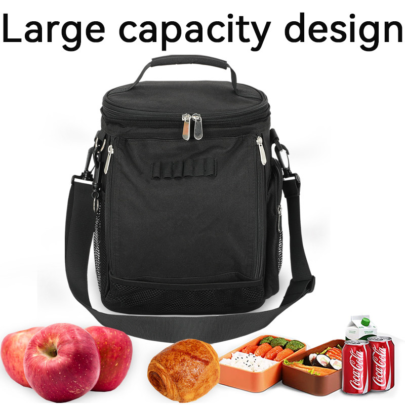 Negro Large Capacity Unisex 10 Can Isolated Golf Custom Travel Cooler Bag con cintura a spalla