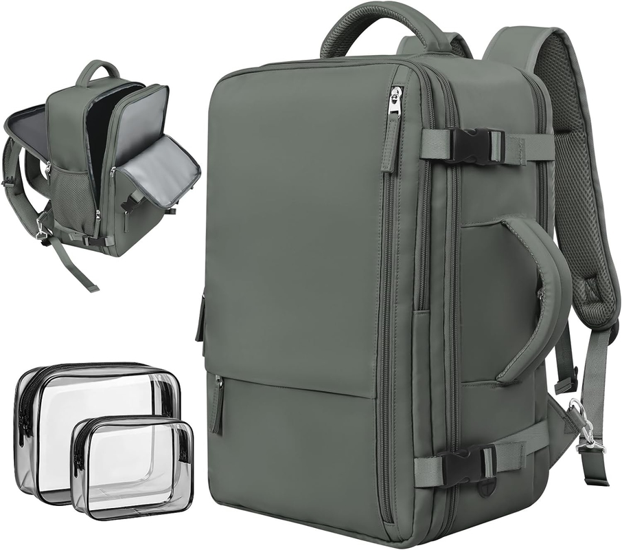 Casual Carry On Bag Bag Bag Bag di viaggio verde oliva con porta di ricarica USB