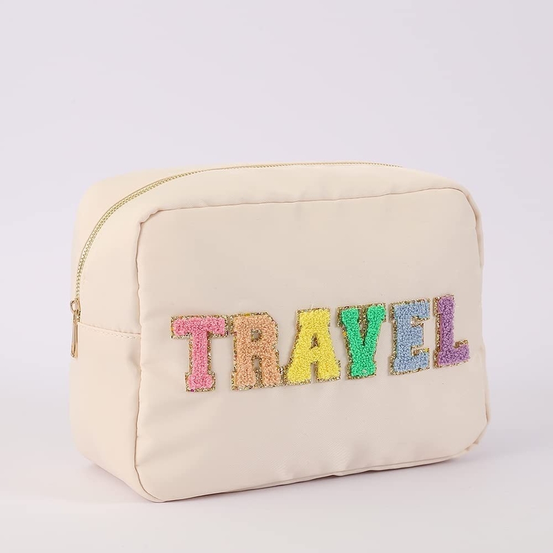 Borsa impermeabile per il trucco, borsa cosmetica da viaggio, borsa per donne.