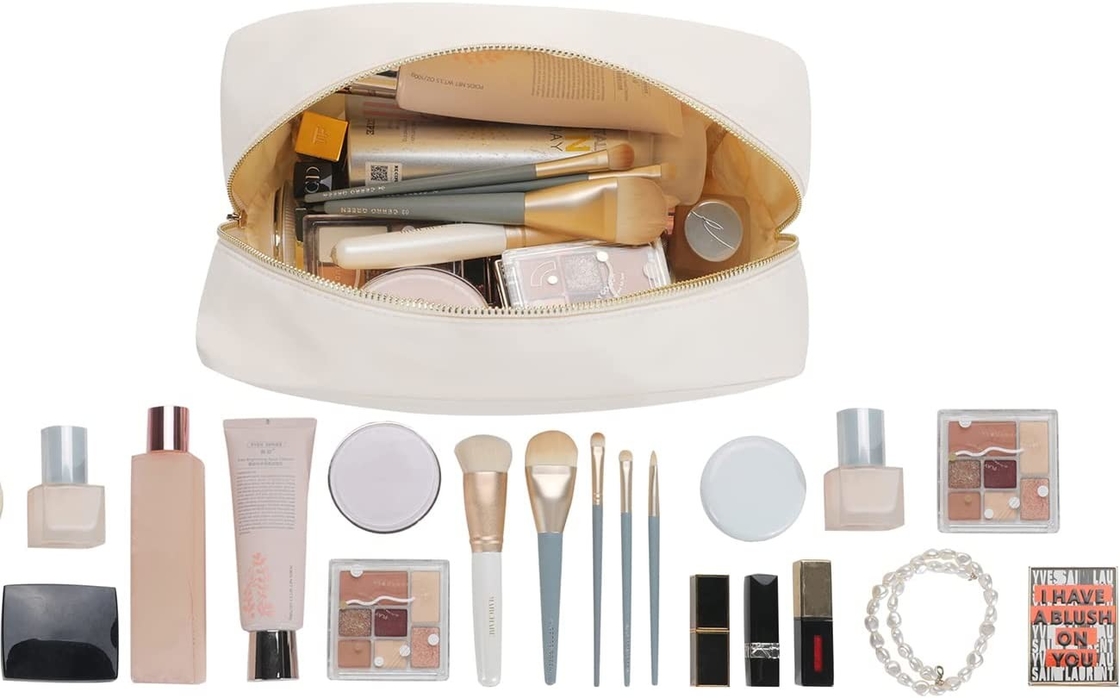 Borsa impermeabile per il trucco, borsa cosmetica da viaggio, borsa per donne.