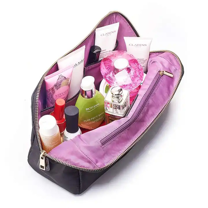 Trasferimento stampa donna organizzatore trucco di viaggio carino 10 x 3 x 8 pollici etichetta privata