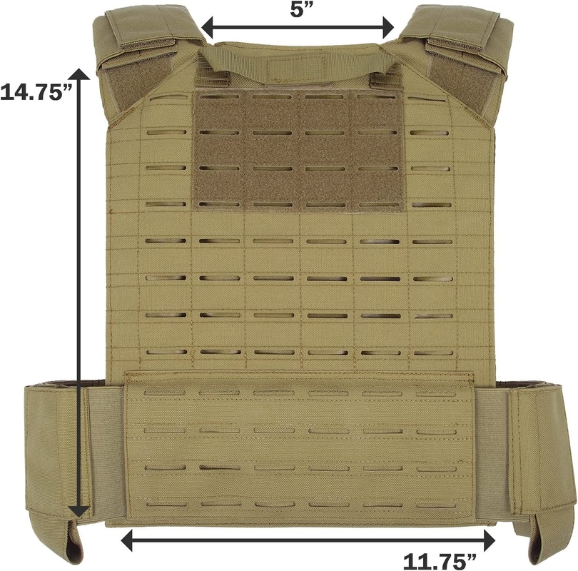 1000D Nylon Cordura Coyote Brown allenamento di forza Vesti di peso allenamento 11x14