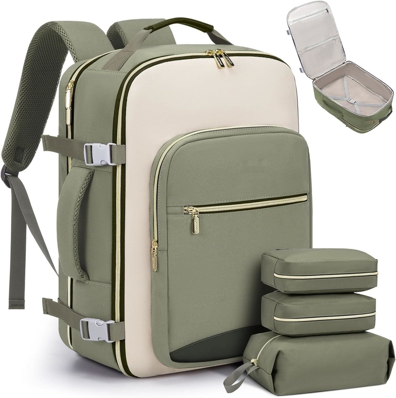 TSA articolo personale 40L impermeabile grande porta a bordo della compagnia aerea borsa di viaggio approvata con 3 cubi di imballaggio