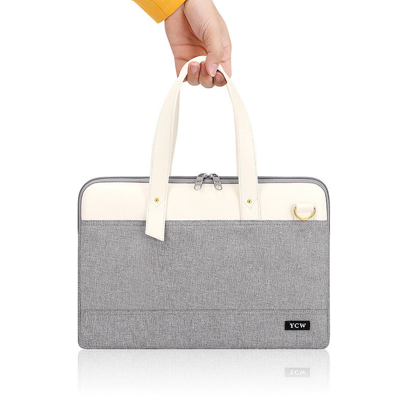 Borse da lavoro per 15.6 pollici borsa portatile donna zaino impermeabile manica