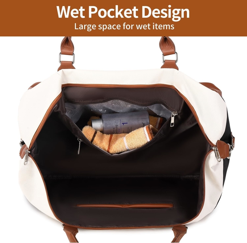 Cavas Weekend Carry on Duffel Travel Bag con scarpe di pelle Compartimento per uomini