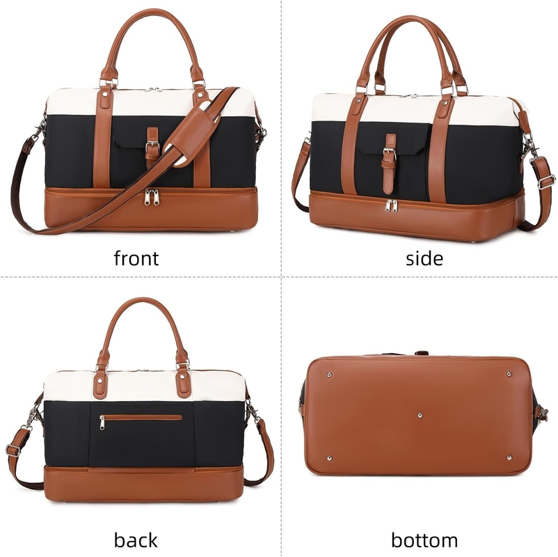Cavas Weekend Carry on Duffel Travel Bag con scarpe di pelle Compartimento per uomini