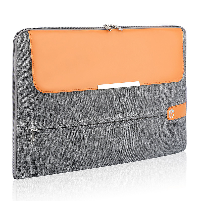 Sleeve per computer 15,6 pollici Borsa portatile da lavoro in pelle Copertura borsa portatile da donna