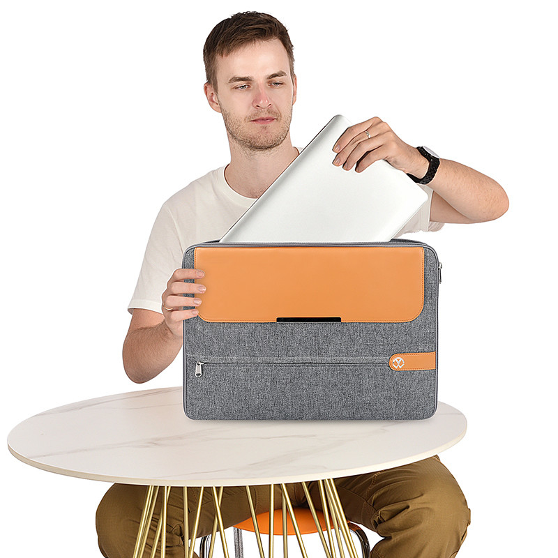 Sleeve per computer 15,6 pollici Borsa portatile da lavoro in pelle Copertura borsa portatile da donna