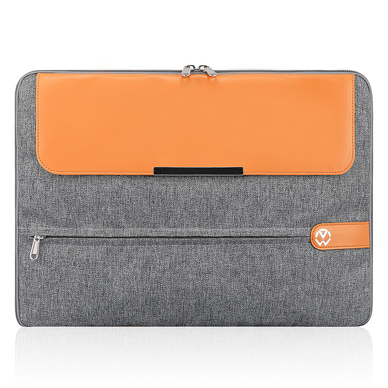 Sleeve per computer 15,6 pollici Borsa portatile da lavoro in pelle Copertura borsa portatile da donna