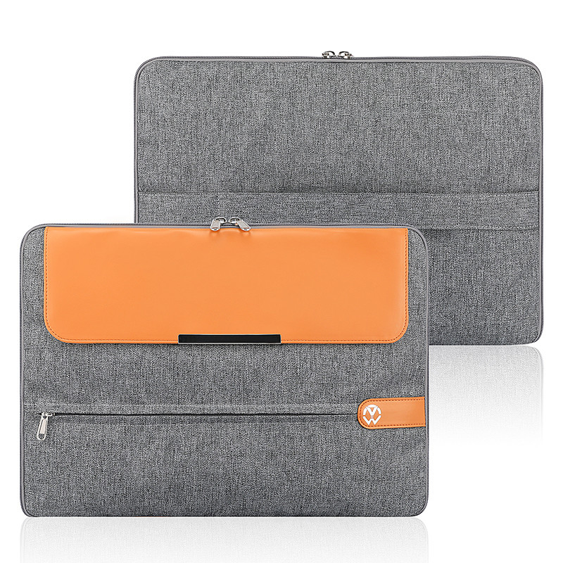 Sleeve per computer 15,6 pollici Borsa portatile da lavoro in pelle Copertura borsa portatile da donna