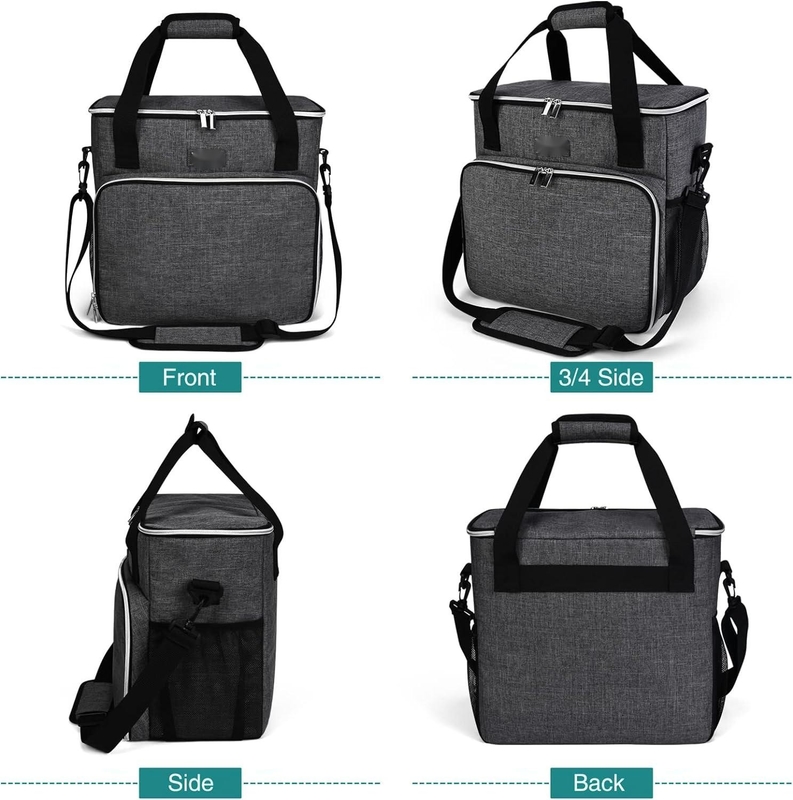 Dog Cat All Pet Travel Bag con 2 contenitori di cibo per animali domestici e 2 ciotole di silicone pieghevoli