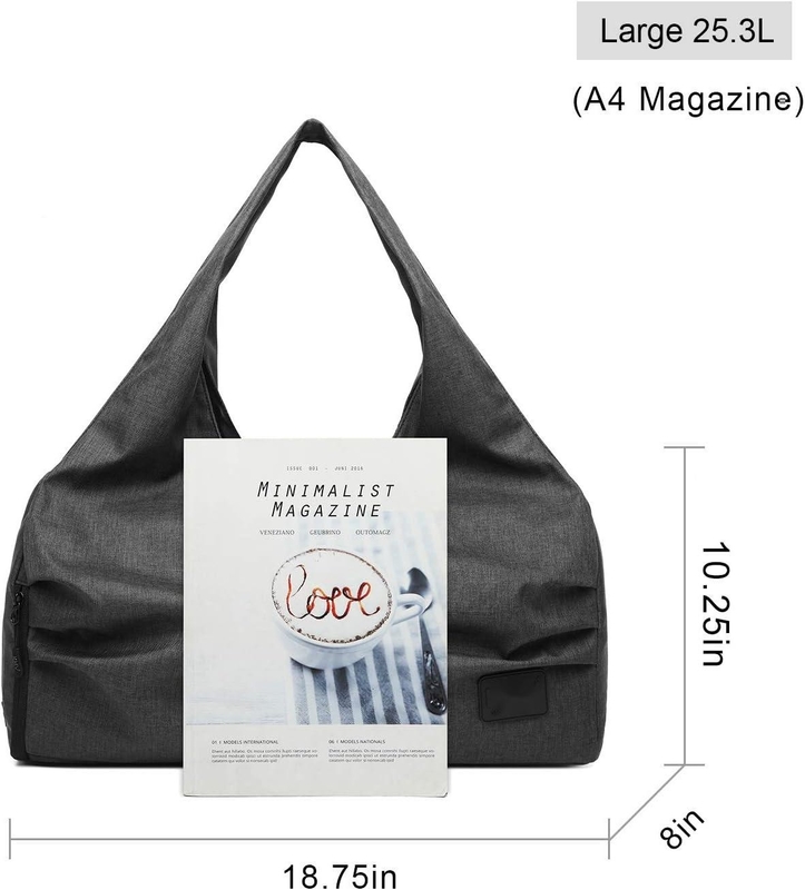Polyester nero Yoga Gym Sport Tasse personalizzabili con tasche di stoccaggio asciutte e bagnate