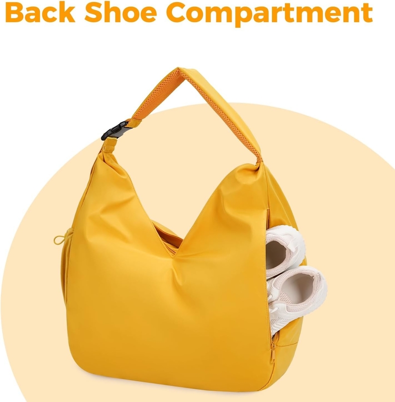 Grande borsa da ginnastica con porta tappeto yoga nascosto / borse da ginnastica personalizzabili vano scarpe