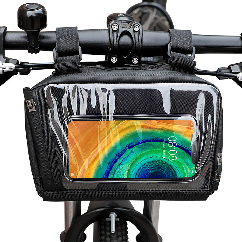 Taschino a schermo tattile Bicicletta Borsa telefonica Bicicletta Cassa per telefono impermeabile Portafogli Borsa esterno 20x8x10cm