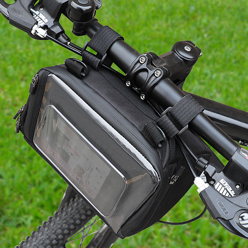 Taschino a schermo tattile Bicicletta Borsa telefonica Bicicletta Cassa per telefono impermeabile Portafogli Borsa esterno 20x8x10cm