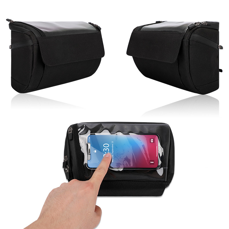 Taschino a schermo tattile Bicicletta Borsa telefonica Bicicletta Cassa per telefono impermeabile Portafogli Borsa esterno 20x8x10cm