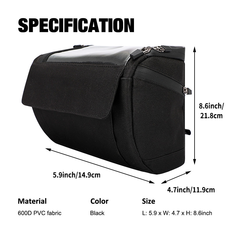 Taschino a schermo tattile Bicicletta Borsa telefonica Bicicletta Cassa per telefono impermeabile Portafogli Borsa esterno 20x8x10cm