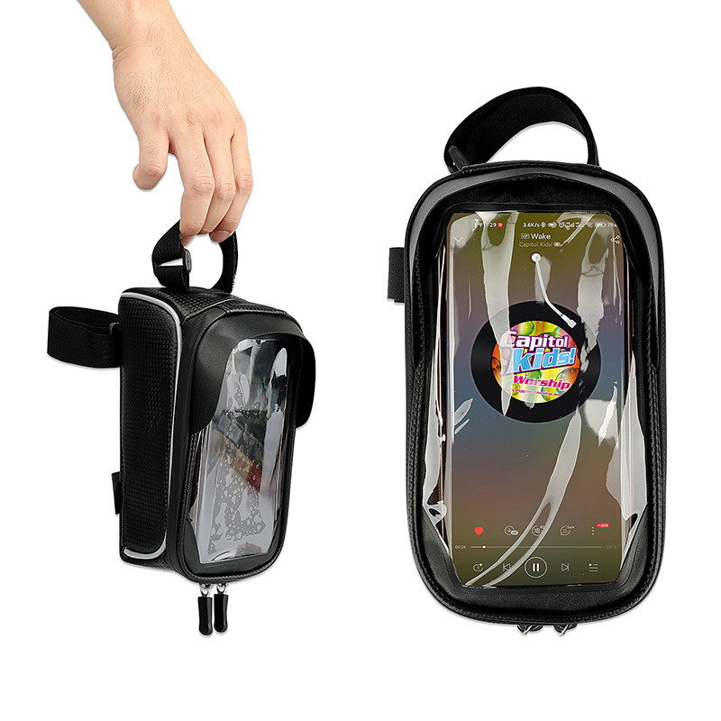 OEM o ODM Waterproof Bicycle Phone Bag Front Frame Bicycle Bag Bag 8x3x5