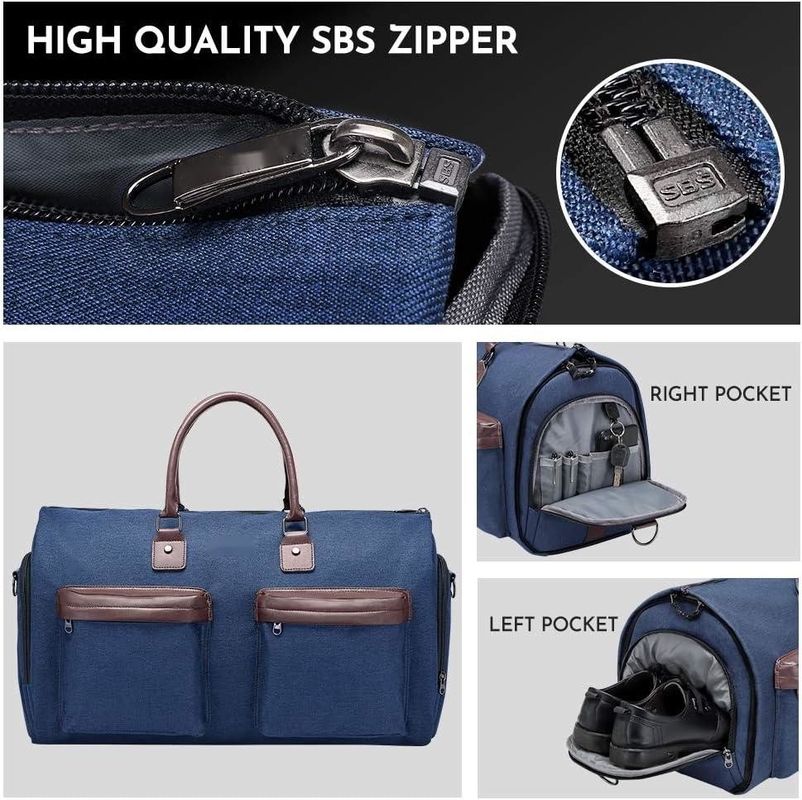 Portate un grande sacchetto blu 2 in 1 valigia personalizzata con sacchetto igienico