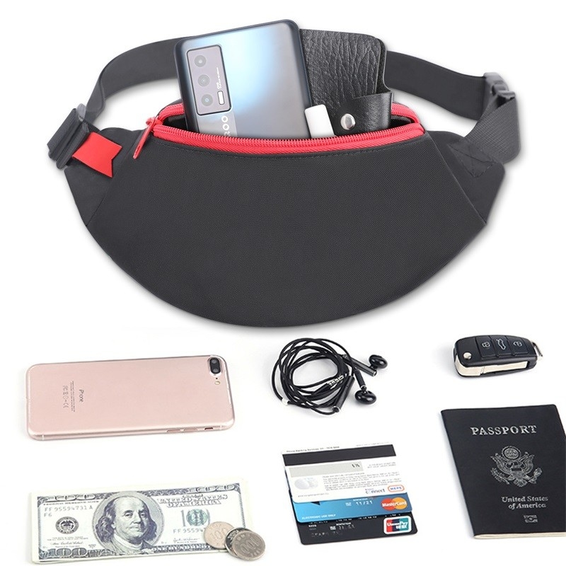 420d Nylon cintura borsa telefono pratico per gli uomini donne Sport 26X8X12.5 