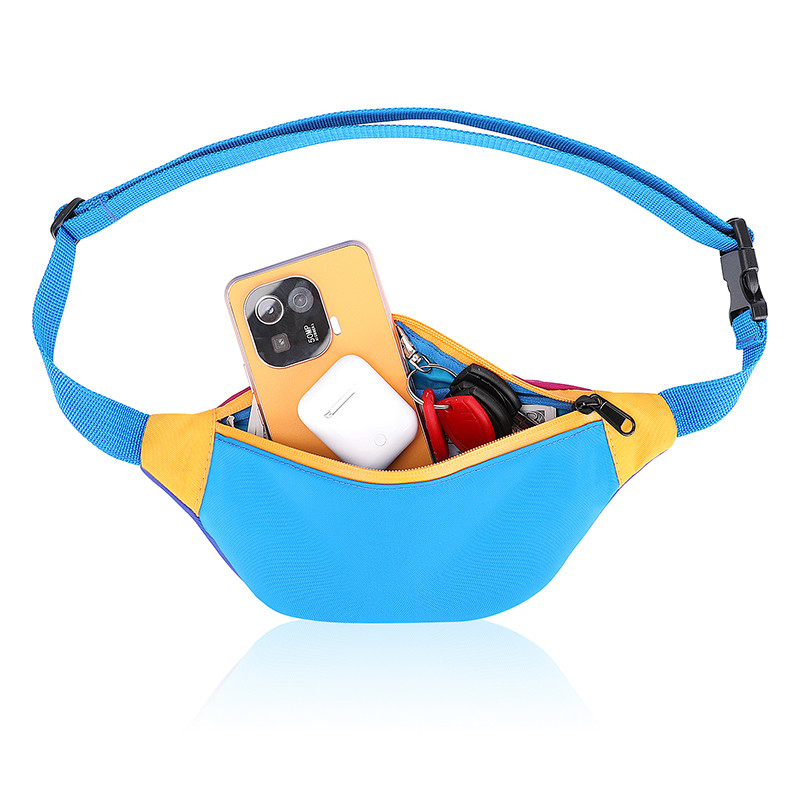 Strap Sling Waist Bag Donna Nylon Fanny Pack 420D 11X2.3X4.3 pollici