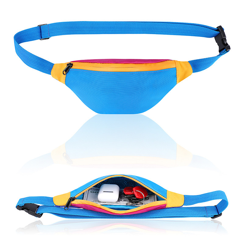 Strap Sling Waist Bag Donna Nylon Fanny Pack 420D 11X2.3X4.3 pollici