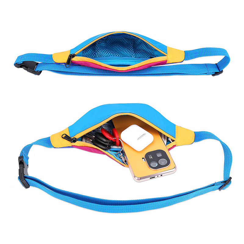 Strap Sling Waist Bag Donna Nylon Fanny Pack 420D 11X2.3X4.3 pollici