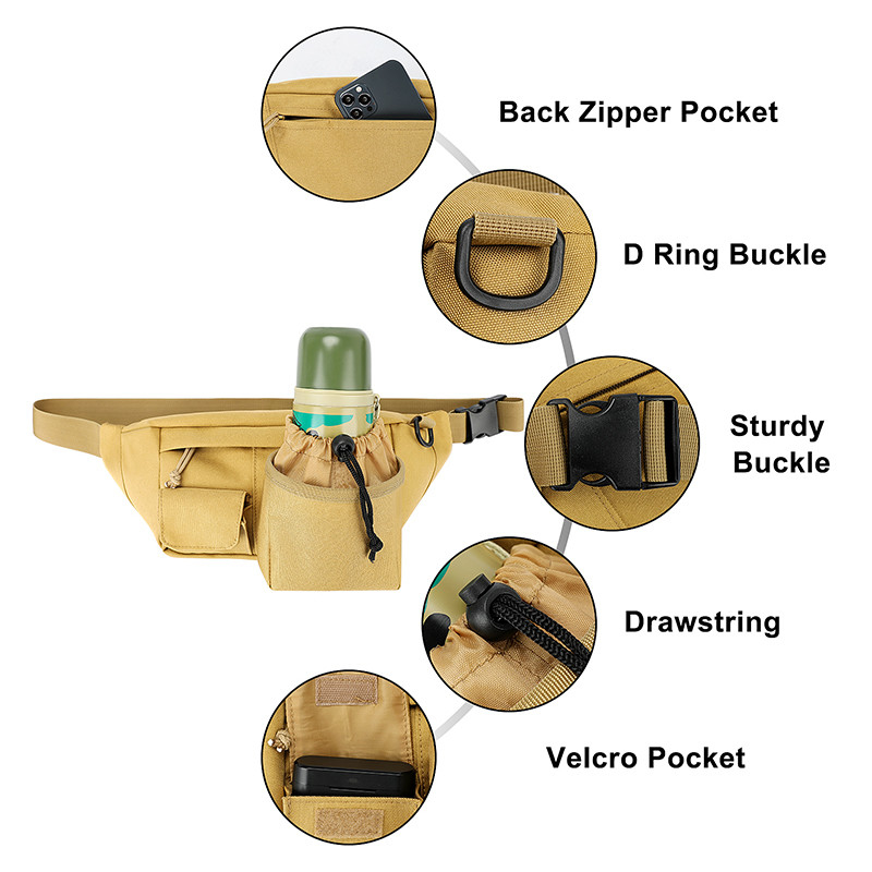 Cintura Sport Borsa da vita personalizzata Cellulare Piccolo Fanny Pack Per Correre Messenger 14X6