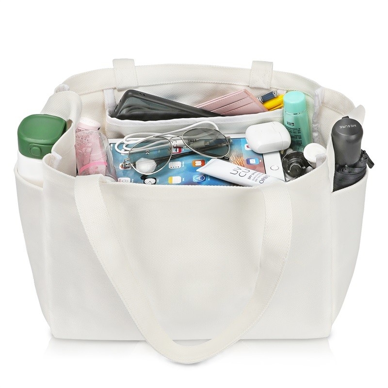 Borsa per la spesa riutilizzabile a manicotto pieghevole 4.4x6.7x11