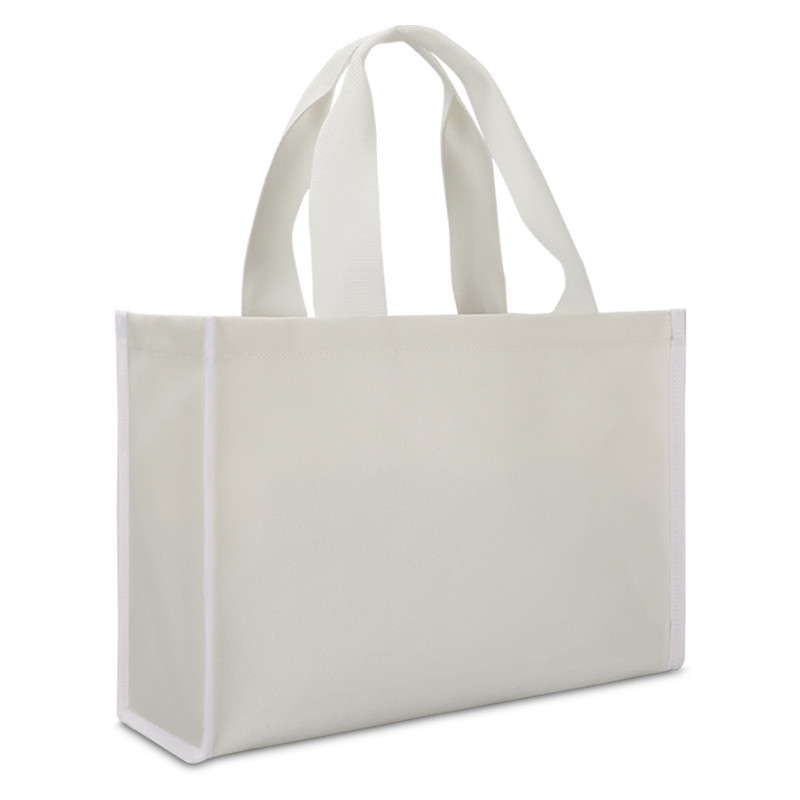 Canvas Tote Bag Custom Shopping Bags Retail Heavy Duty Bottom spessa 4x4x10