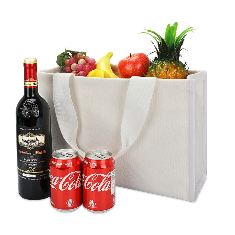 Canvas Tote Bag Custom Shopping Bags Retail Heavy Duty Bottom spessa 4x4x10