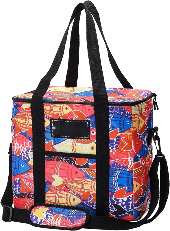 Borsa portatile pieghevole isolante raffreddatrice impermeabile leggero grande morbido con cintura a spalla imbottita