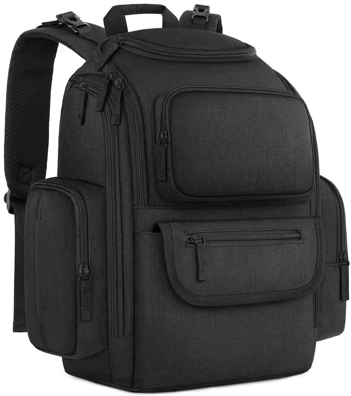 Borsa da viaggio personalizzata resistente all' acqua per pannolini multifunzione con 2 tasche isolanti laterali per uomini donne