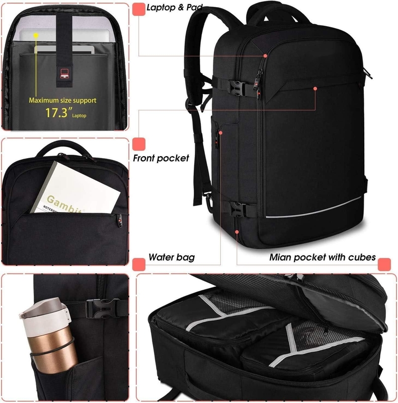 40L bagagli approvati per il volo portatile resistente all'acqua weekend overnight bag per laptop da 17 pollici
